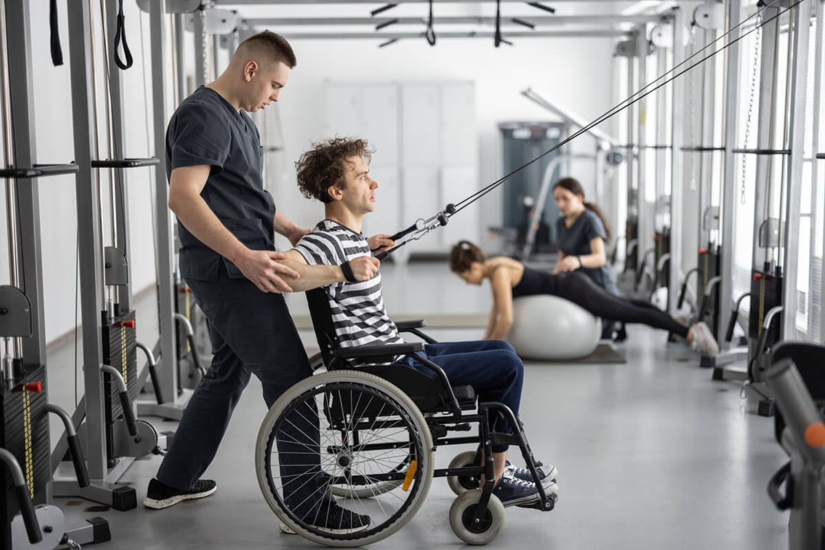 physical disability working out